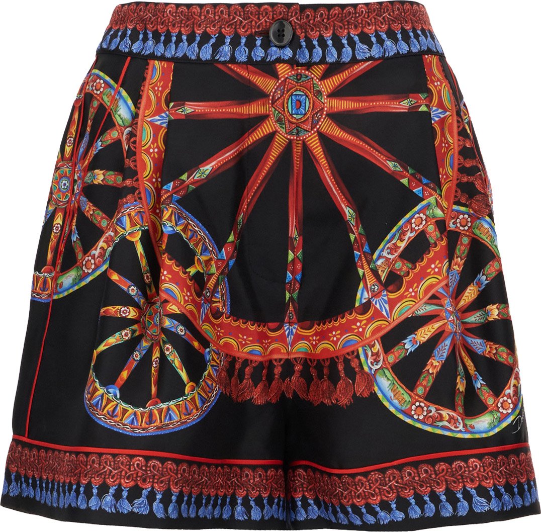 Dolce & Gabbana Dolce&gabbana Printed silk shorts Divers