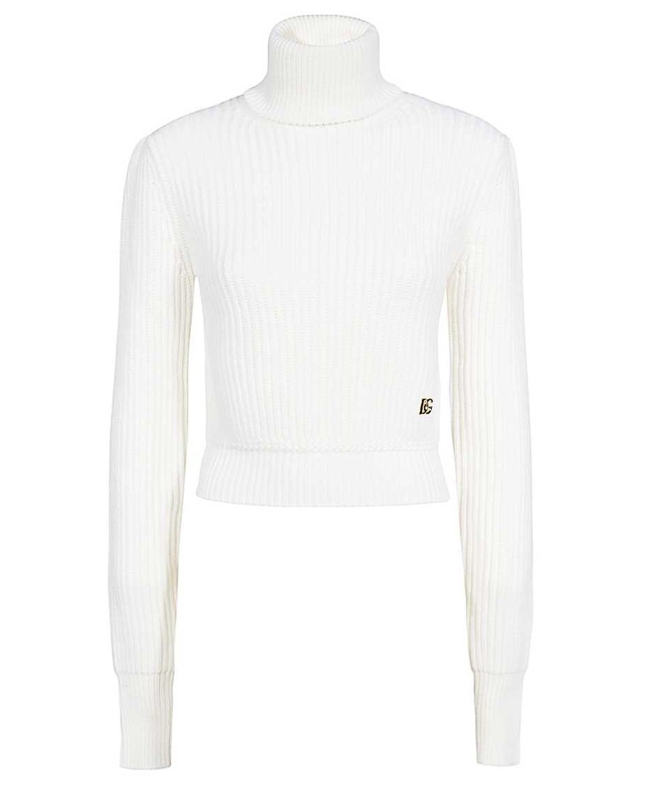 Dolce & Gabbana Virgin wool turtleneck sweater Wit