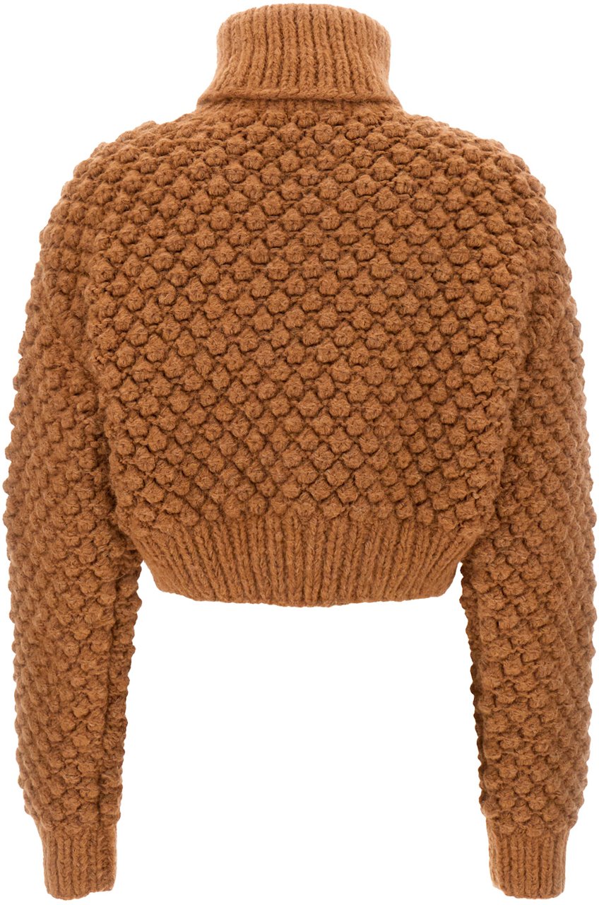 Dolce & Gabbana Dolce&gabbana Camel alpaca blend sweater Bruin