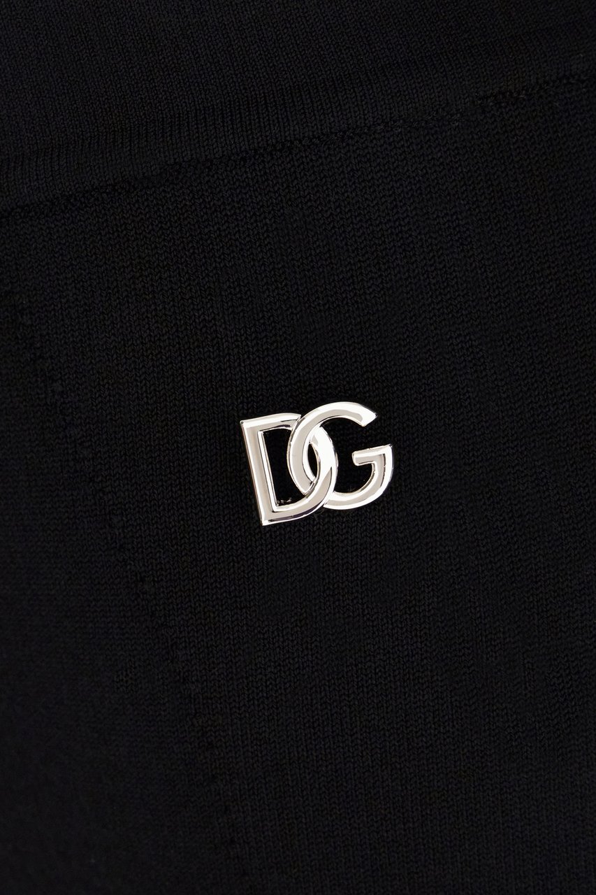 Dolce & Gabbana Dolce&gabbana Black stretch viscose blend skirt Zwart