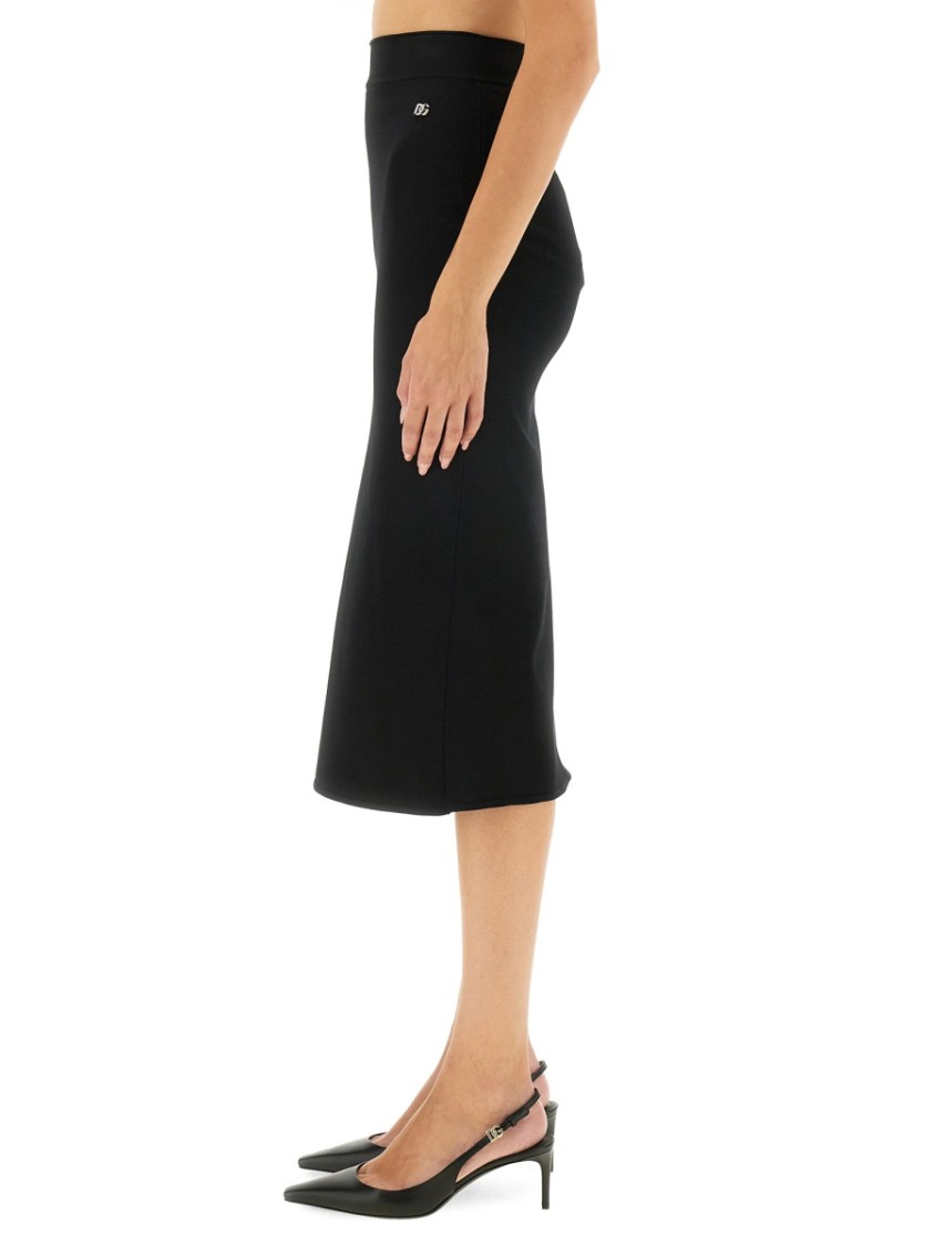Dolce & Gabbana Longuette Skirt Zwart