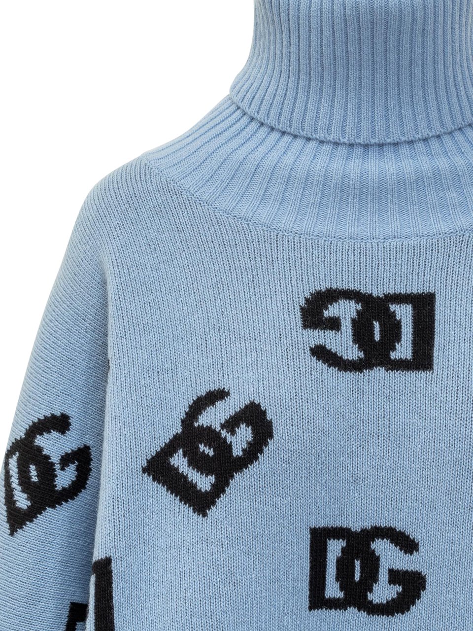 Dolce & Gabbana Poncho con Logo DG Blauw