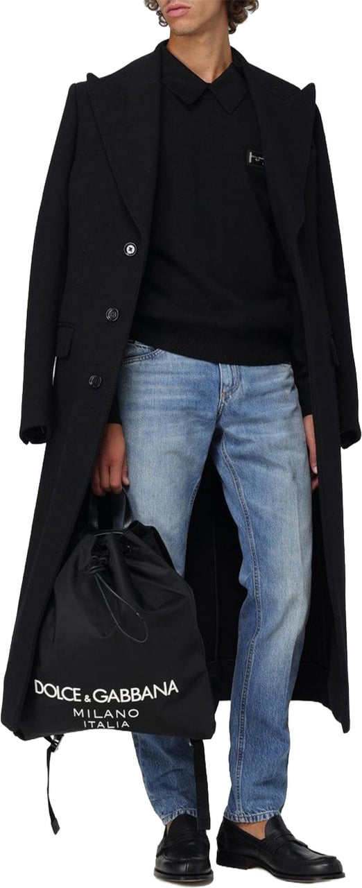 Dolce & Gabbana Coat Black Zwart