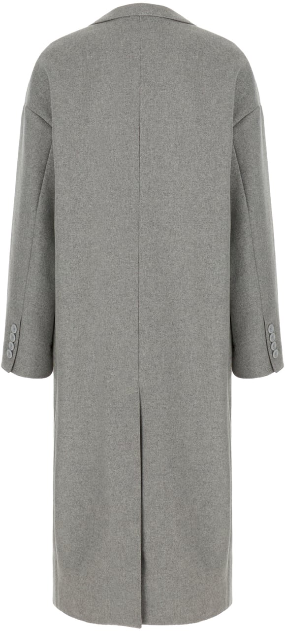 Dolce & Gabbana Dolce&gabbana Melange grey wool blend coat Grijs