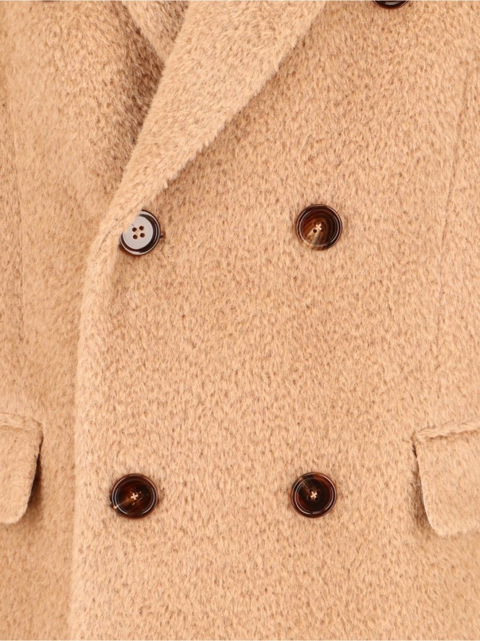 Dolce & Gabbana Double-Breasted Coat – Beige Neutraal