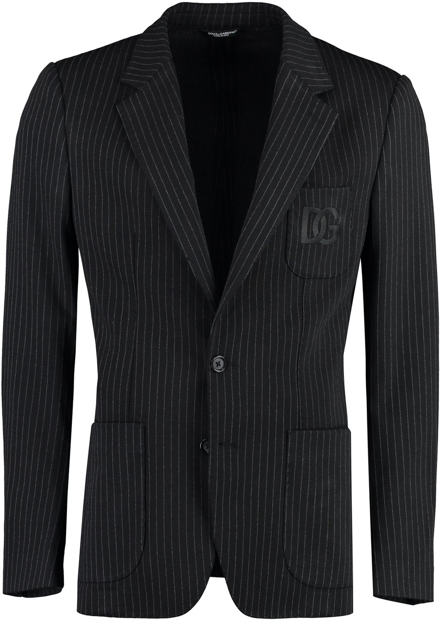 Dolce & Gabbana Portofino single-breasted two-button jacket Zwart