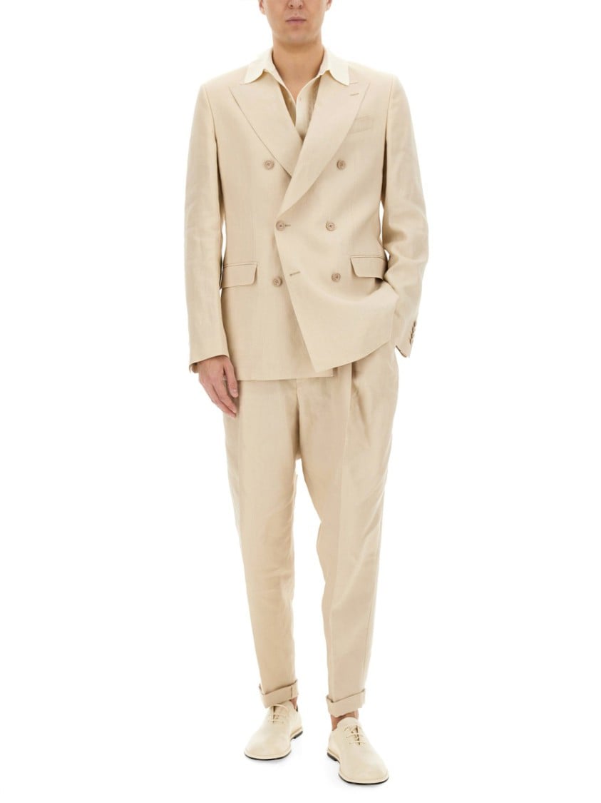 Dolce & Gabbana Double-Breasted Jacket Neutraal
