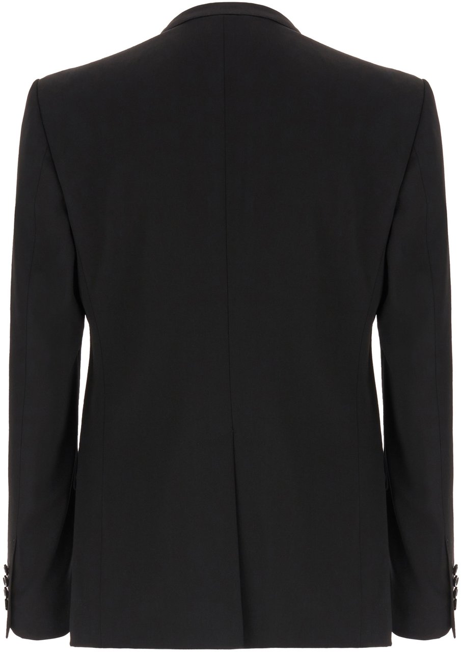 Dolce & Gabbana Dolce&gabbana Black wool blazer Zwart
