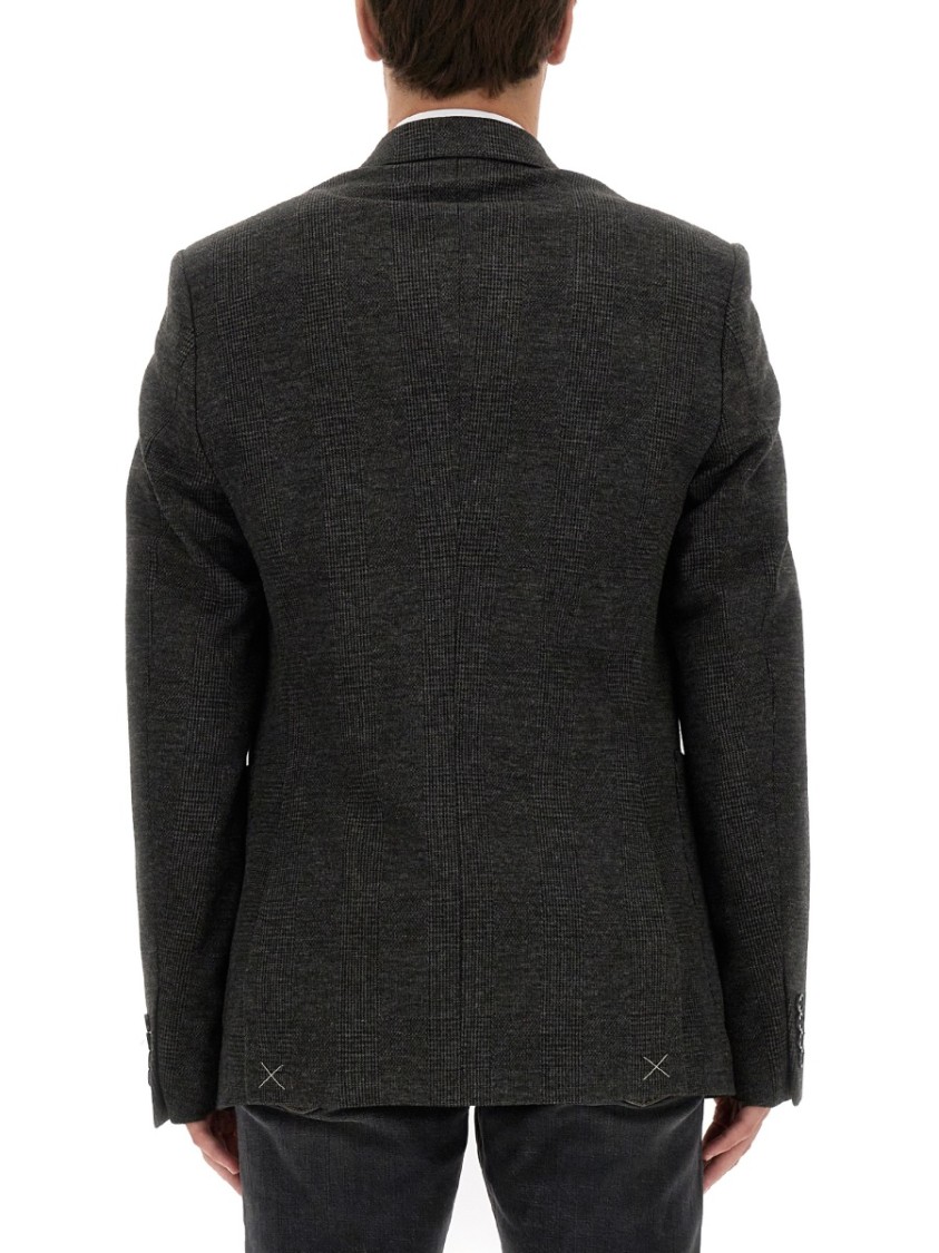 Dolce & Gabbana Single-Breasted Jacket With Peaked Lapels Zwart