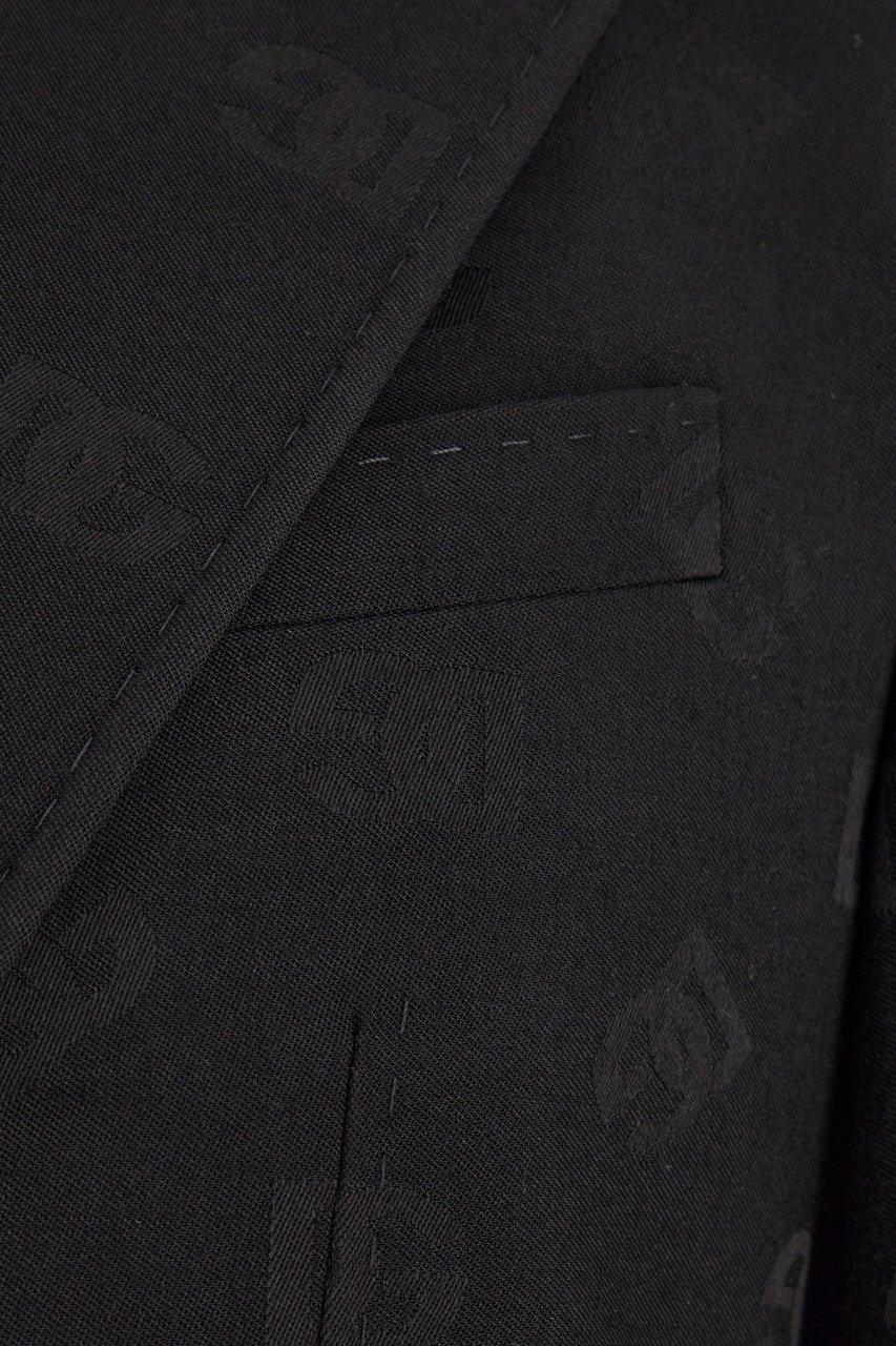 Dolce & Gabbana Dolce&gabbana Black stretch wool blend blazer Zwart