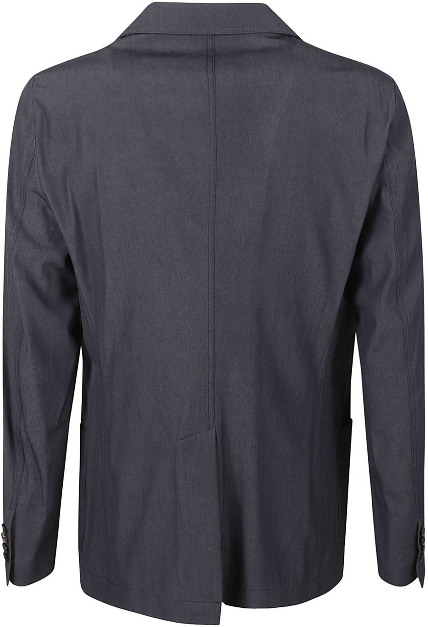 Dolce & Gabbana Tailored Blue Jacket With Notched Lapel Blauw