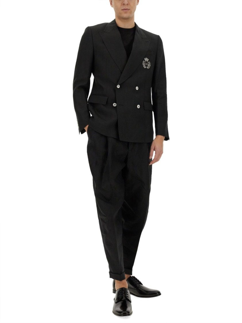 Dolce & Gabbana Double-Breasted Jacket Zwart
