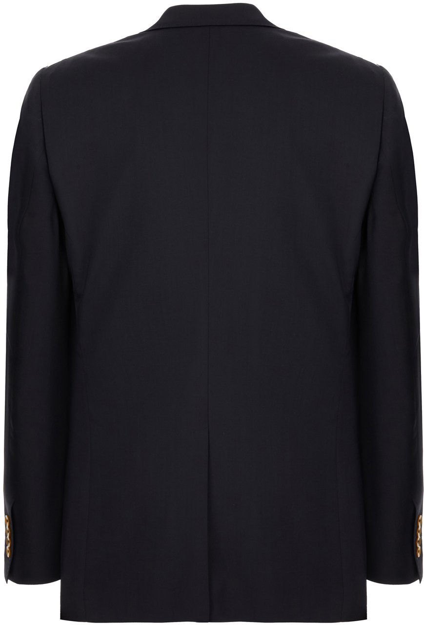 Dolce & Gabbana Dolce&gabbana Navy blue stretch wool blazer Blauw