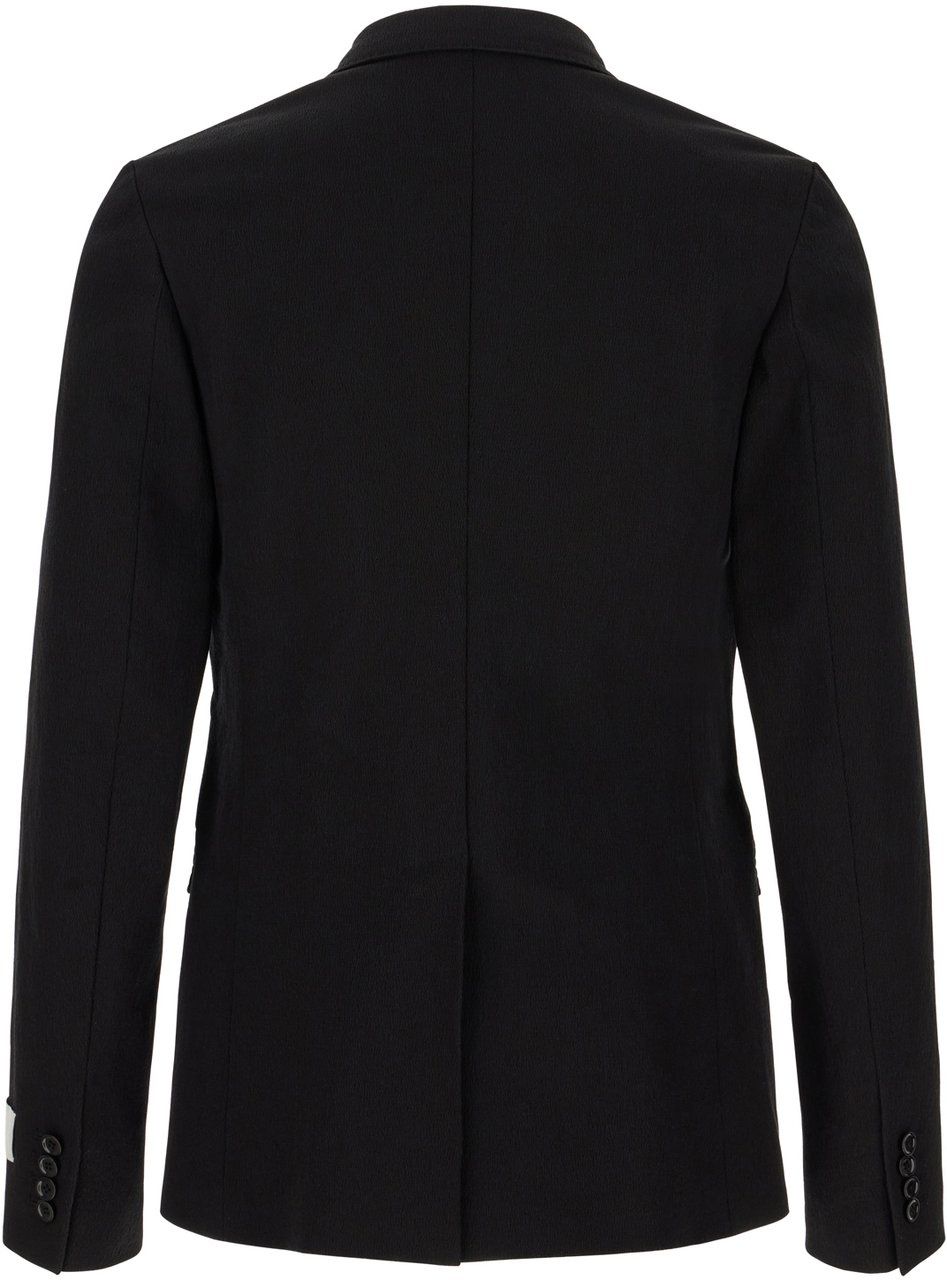 Dolce & Gabbana Dolce&gabbana Black stretch cotton blend blazer Zwart