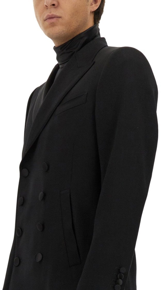 Dolce & Gabbana Double-Breasted Jacket Zwart