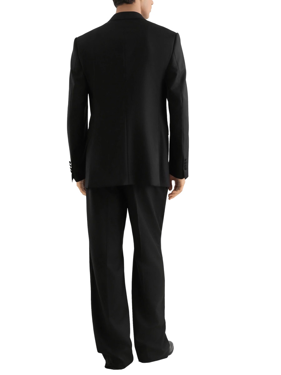Dolce & Gabbana Sicily Double-Breasted Wide Lapels Blazer Zwart
