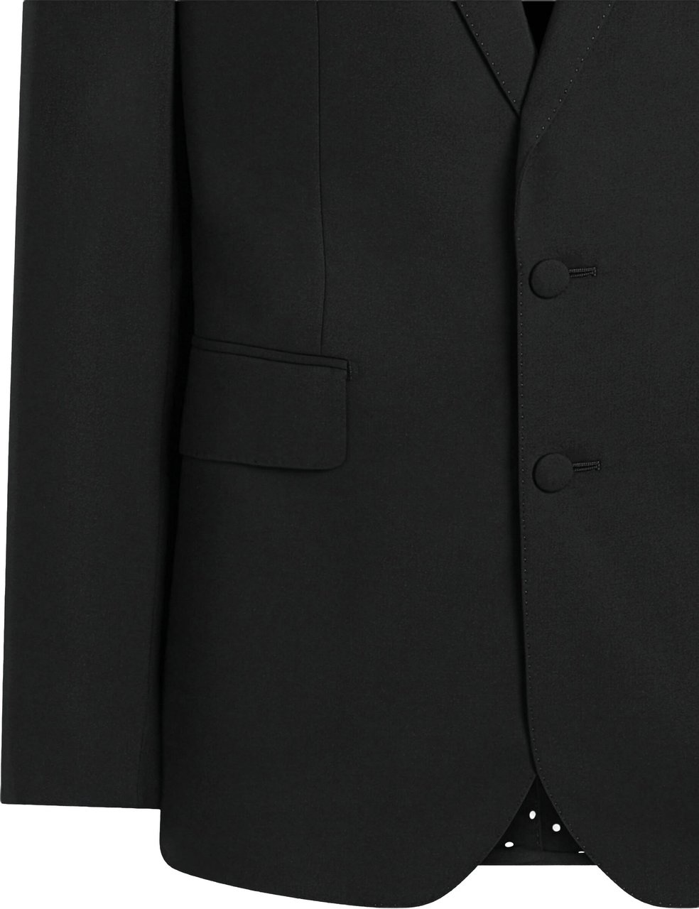 Dolce & Gabbana Tailored Black Wool Notch Lapel Blazer Zwart