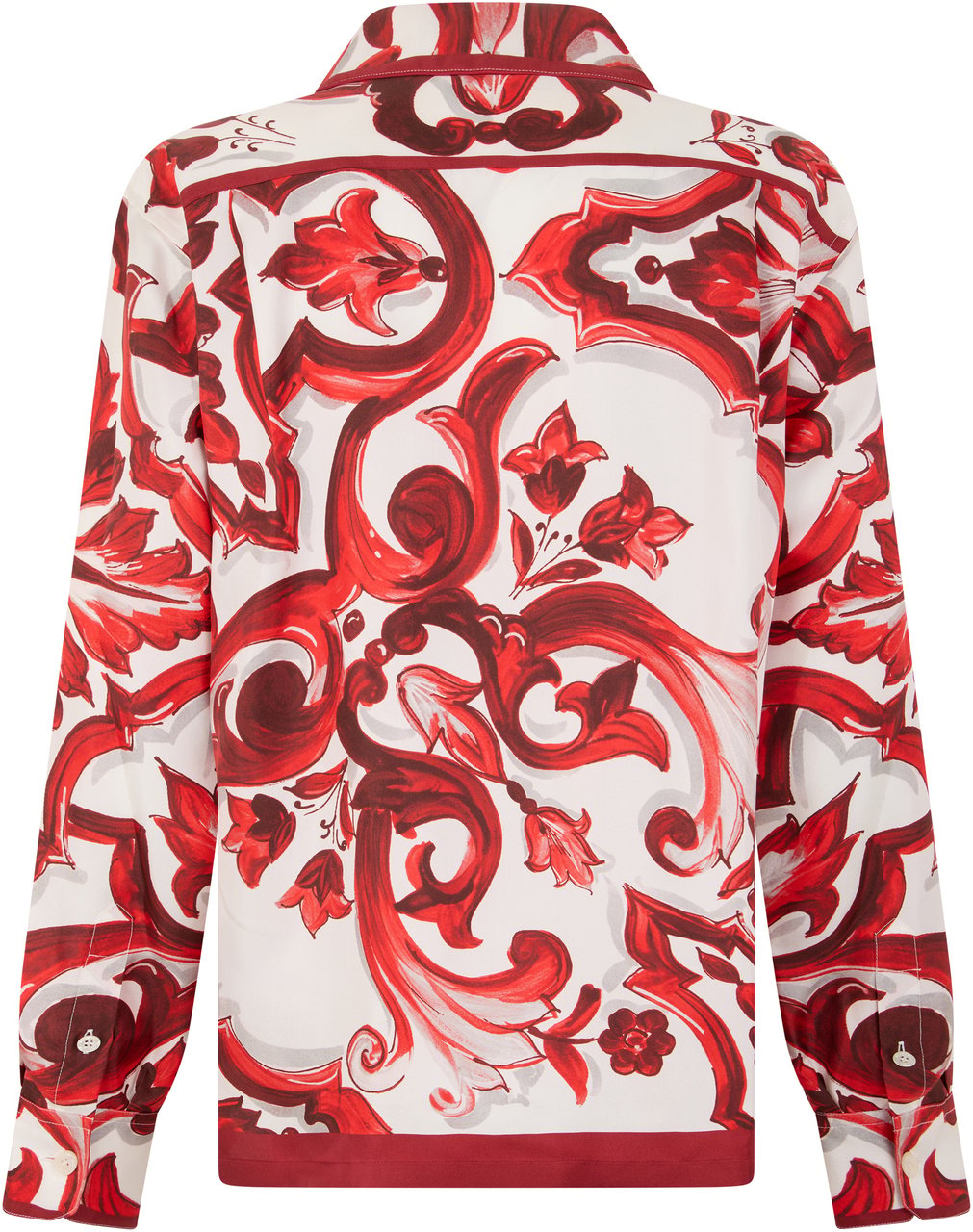 Dolce & Gabbana Long-sleeve shirt with pattern Rood