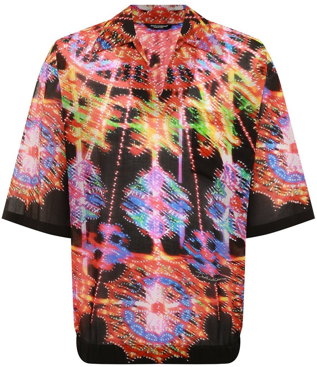 Dolce & Gabbana Dolce & Gabbana Printed Shirt Zwart