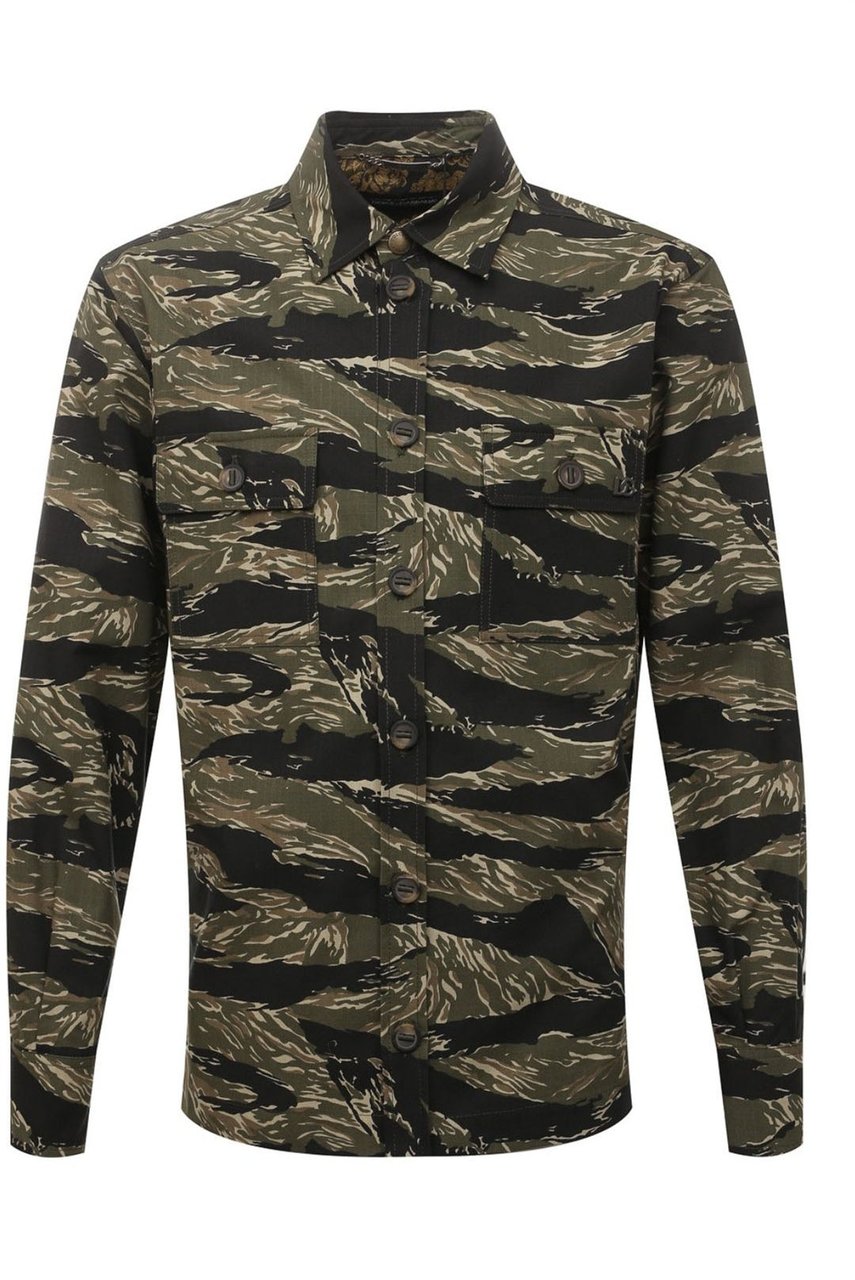 Dolce & Gabbana Dolce & Gabbana Camouflage Shirt Groen