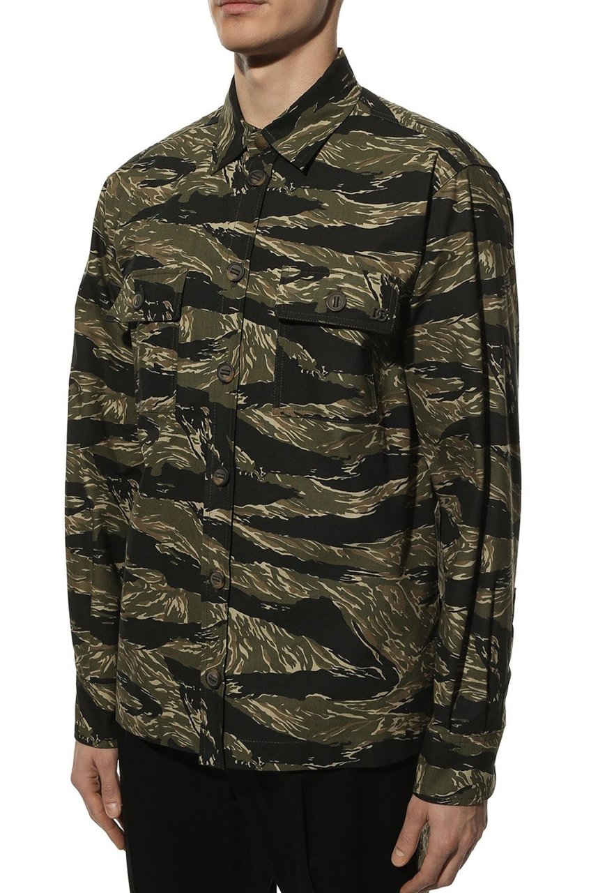 Dolce & Gabbana Dolce & Gabbana Camouflage Shirt Groen