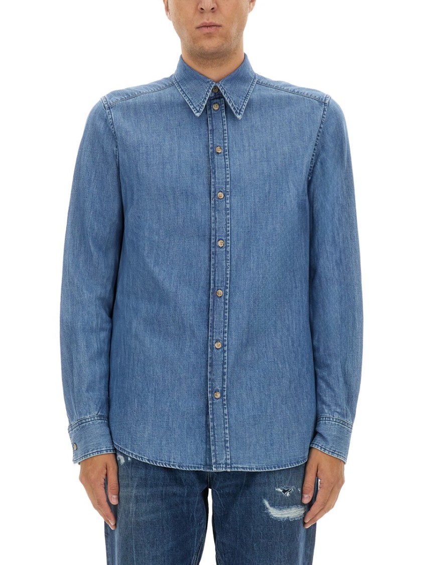 Dolce & Gabbana Cotton Shirt Blauw