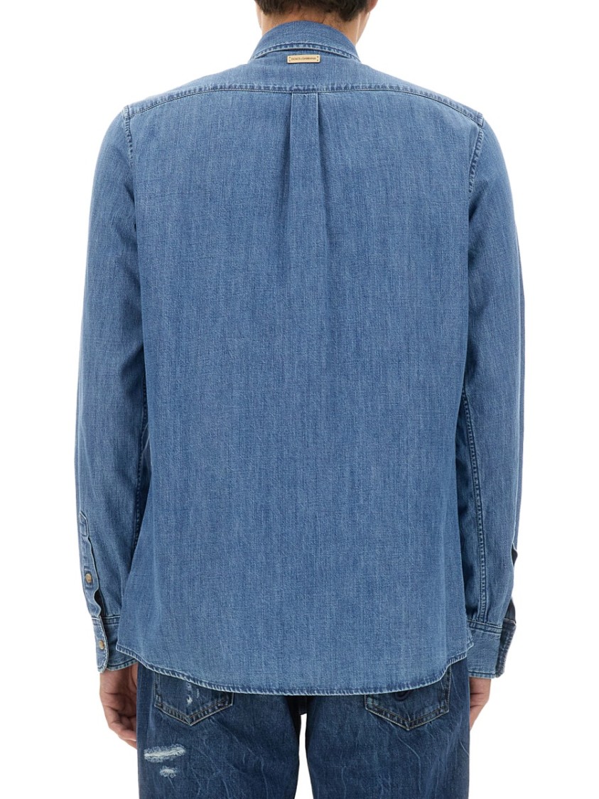 Dolce & Gabbana Cotton Shirt Blauw