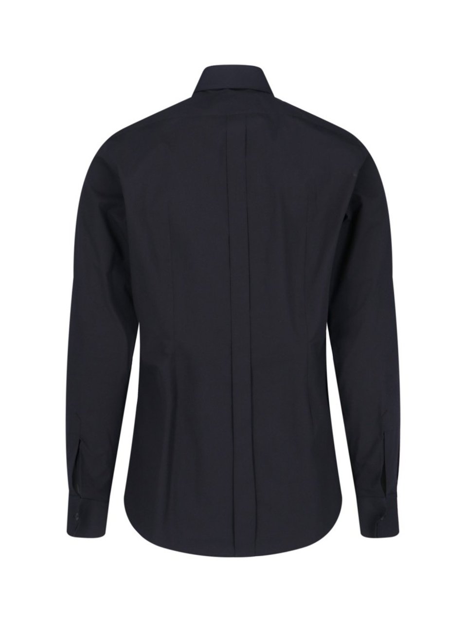 Dolce & Gabbana Black Cotton Shirt Zwart