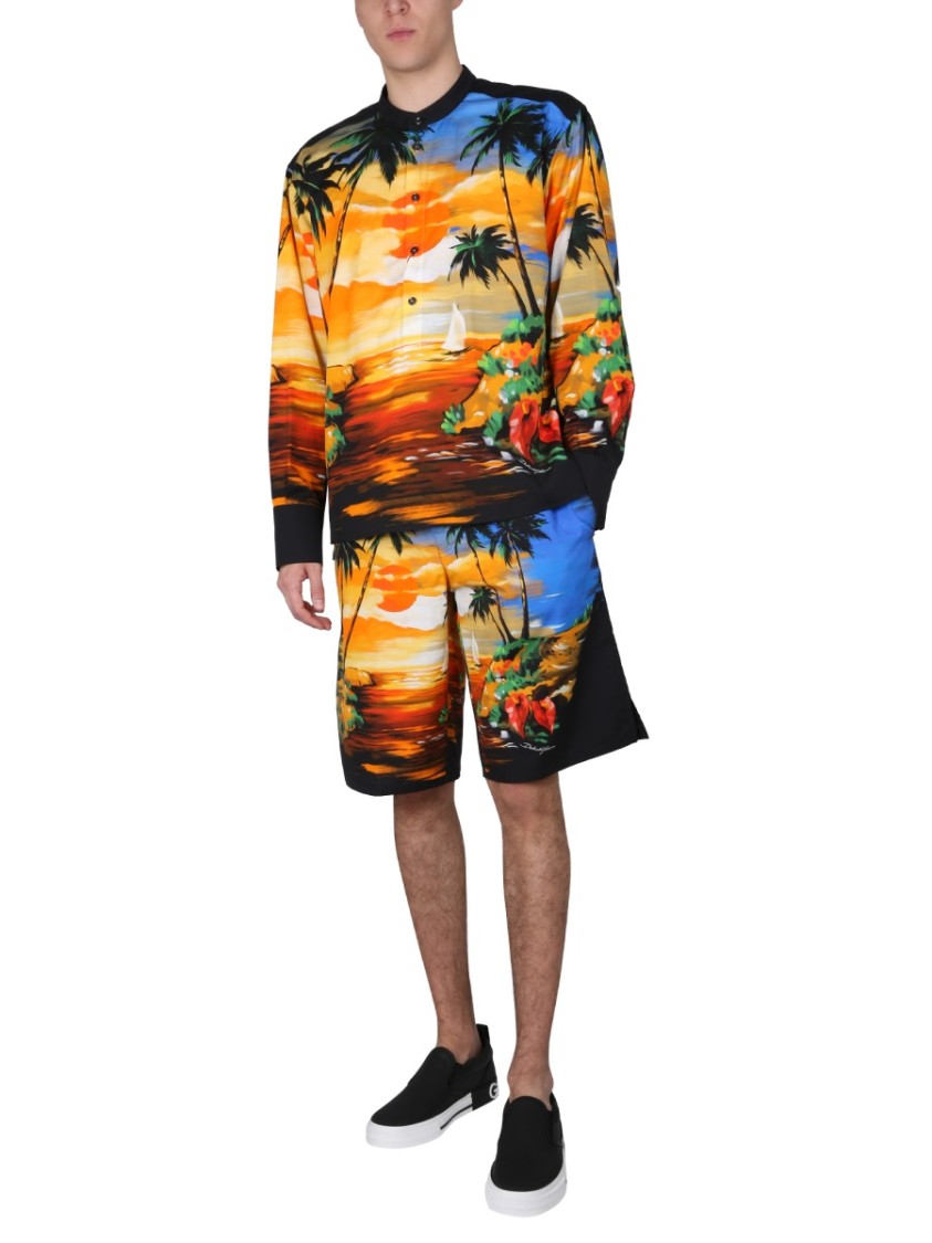 Dolce & Gabbana Hawaii Print Shirt Divers