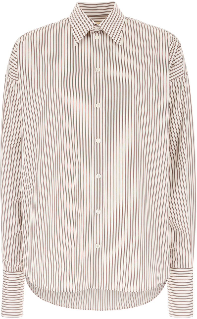 Dolce & Gabbana Dolce&gabbana Embroidered poplin oversize shirt Divers