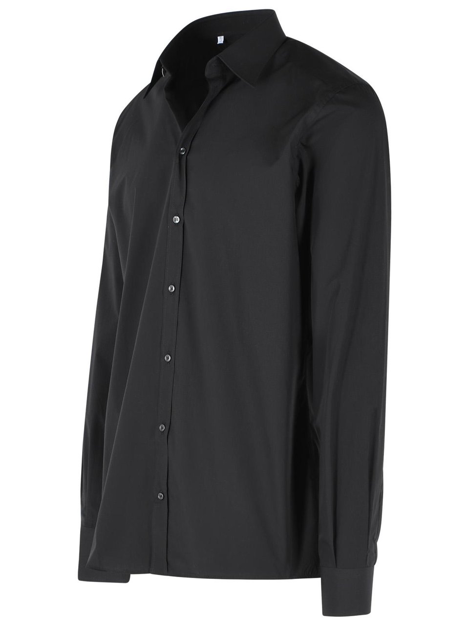 Dolce & Gabbana Black Cotton Shirt Zwart
