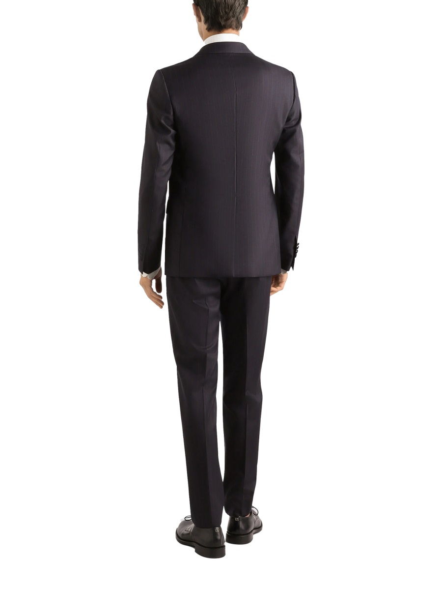 Dolce & Gabbana Striped Silk Formal Shirt Neutraal