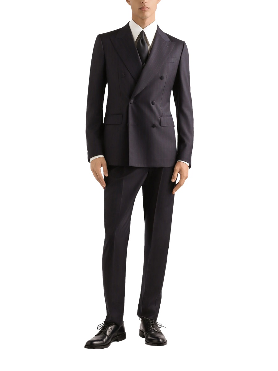Dolce & Gabbana Striped Silk Formal Shirt Neutraal