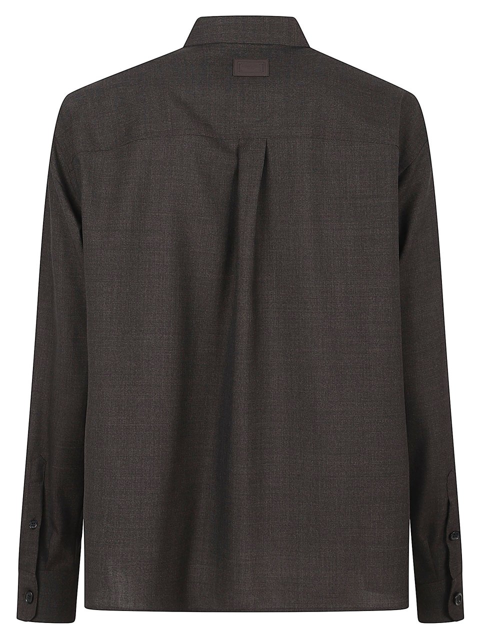 Dolce & Gabbana Structured Multicolor Wool Shirt Zwart