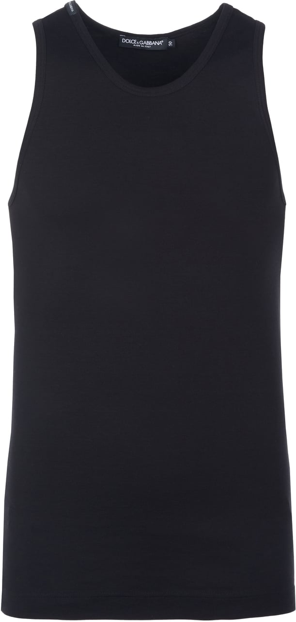 Dolce & Gabbana Tanktop schwarz Zwart