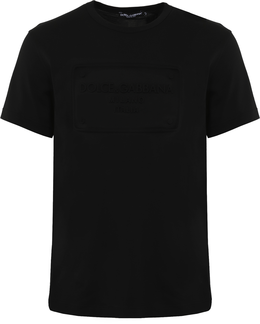 Dolce & Gabbana Heren Embossed Logo T-Shirt Zwart Zwart