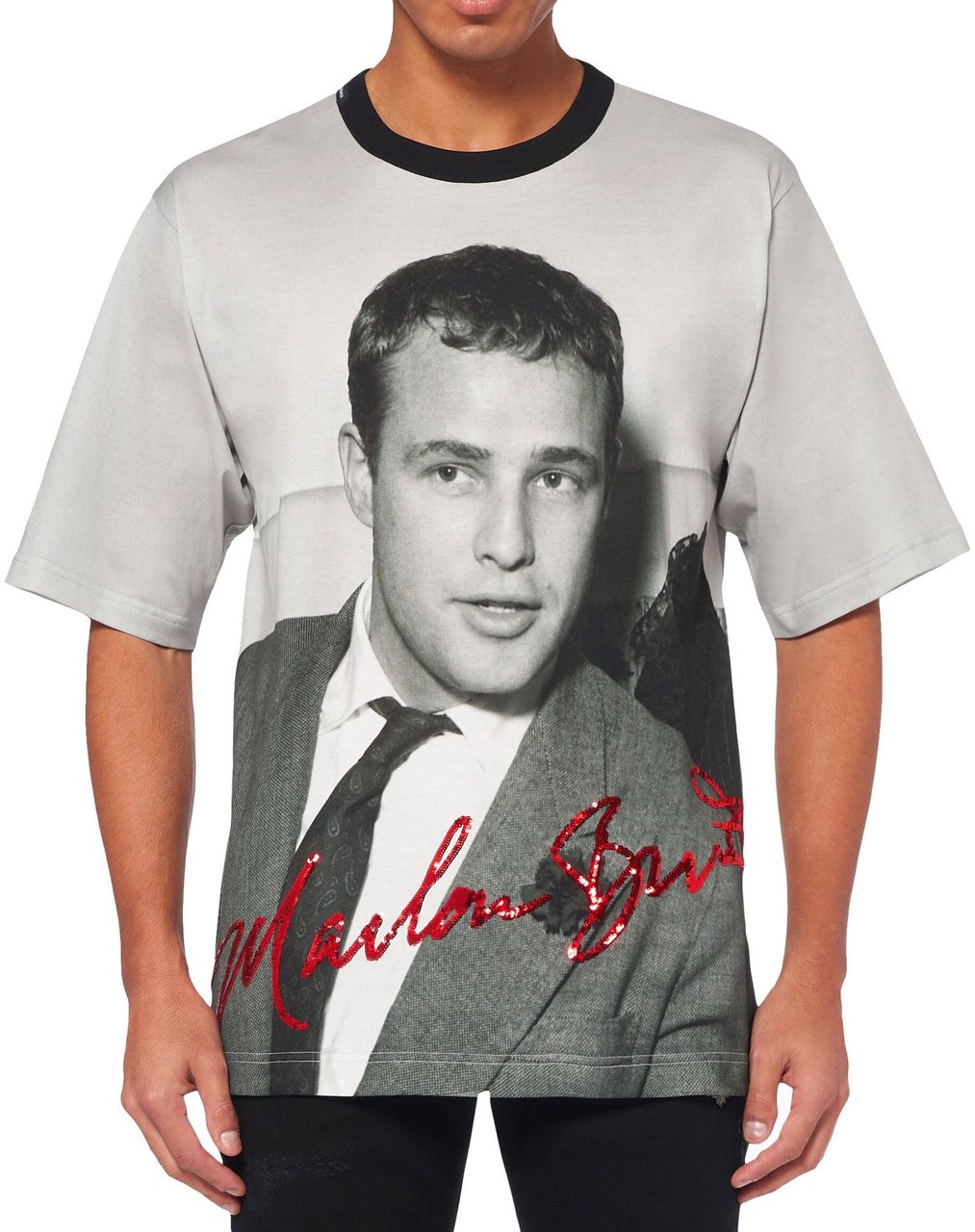 Dolce & Gabbana Dolce & Gabbana Marlon Brando T-Shirt Zwart