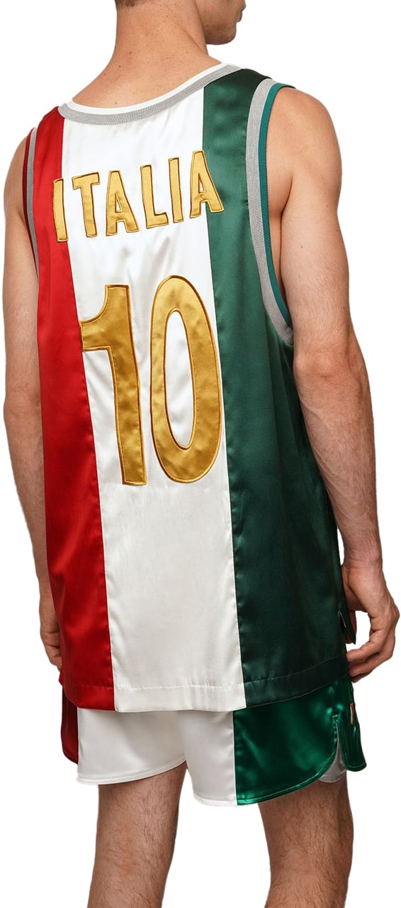 Dolce & Gabbana Tank top with logo Groen