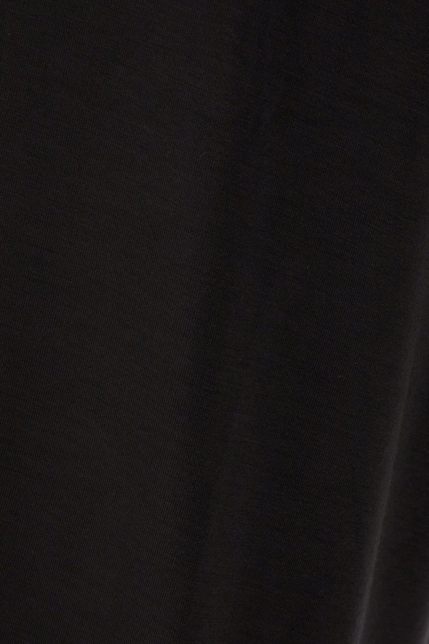 Dolce & Gabbana Dolce&gabbana Black stretch viscose blend t-shirt Zwart