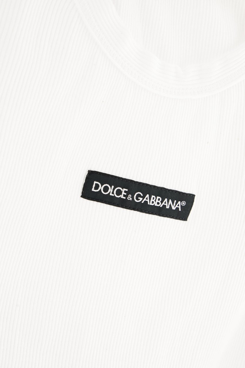 Dolce & Gabbana Dolce&gabbana White cotton top Wit