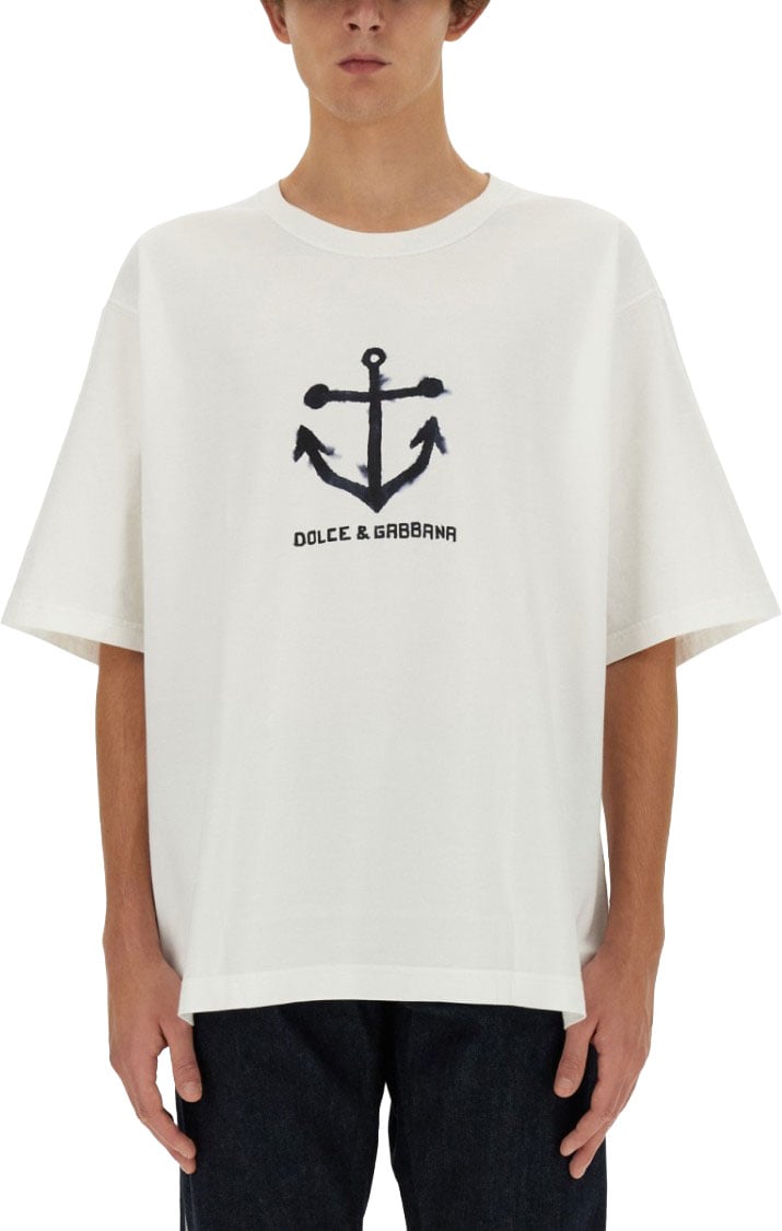 Dolce & Gabbana T-Shirt With Logo Wit