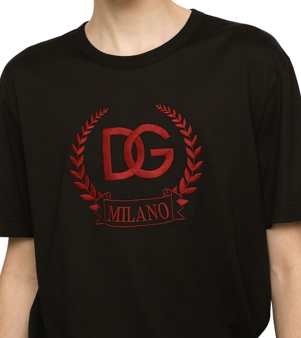 Dolce & Gabbana T-shirt DG nera Zwart