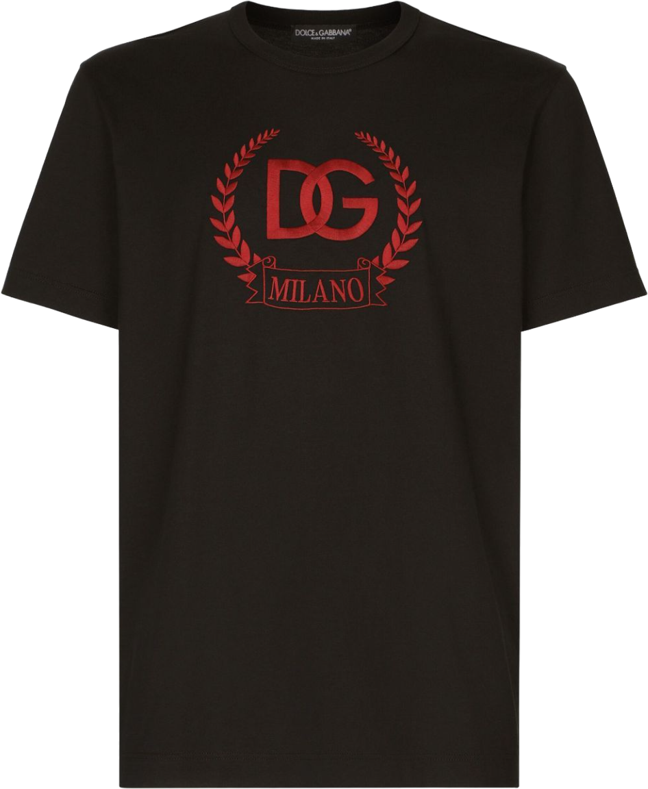 Dolce & Gabbana T-shirt DG nera Zwart