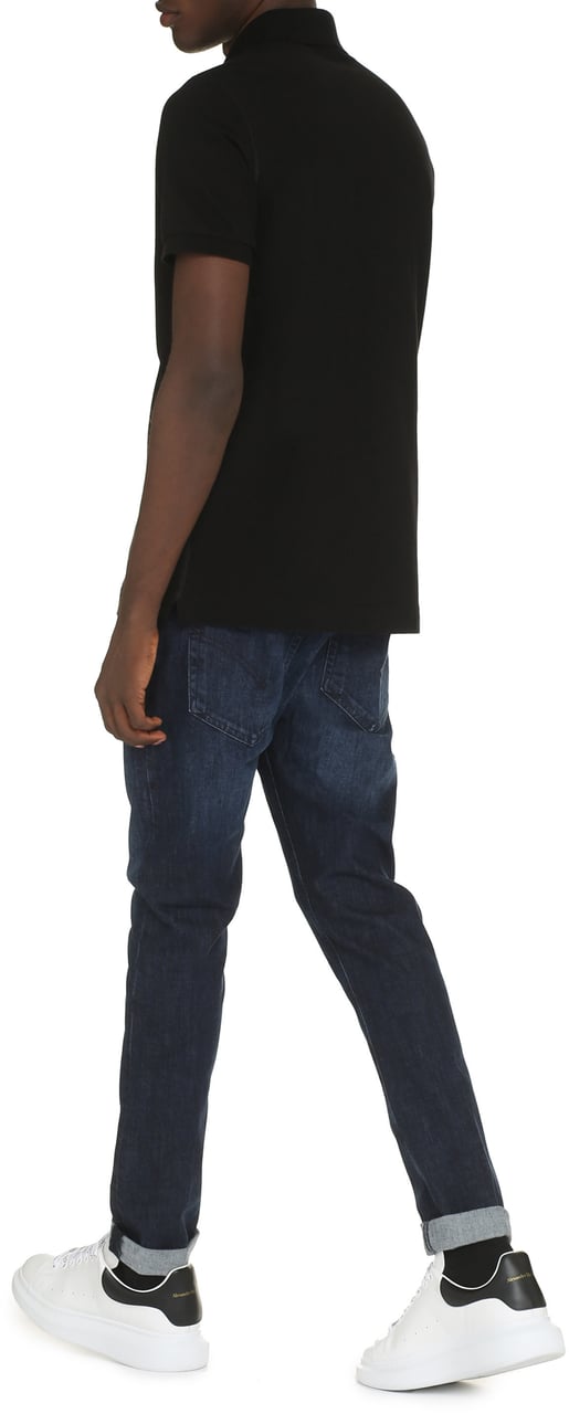 Dolce & Gabbana Cotton-piqué polo shirt Zwart