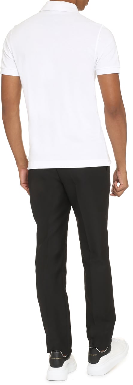 Dolce & Gabbana Cotton-piqué polo shirt Wit