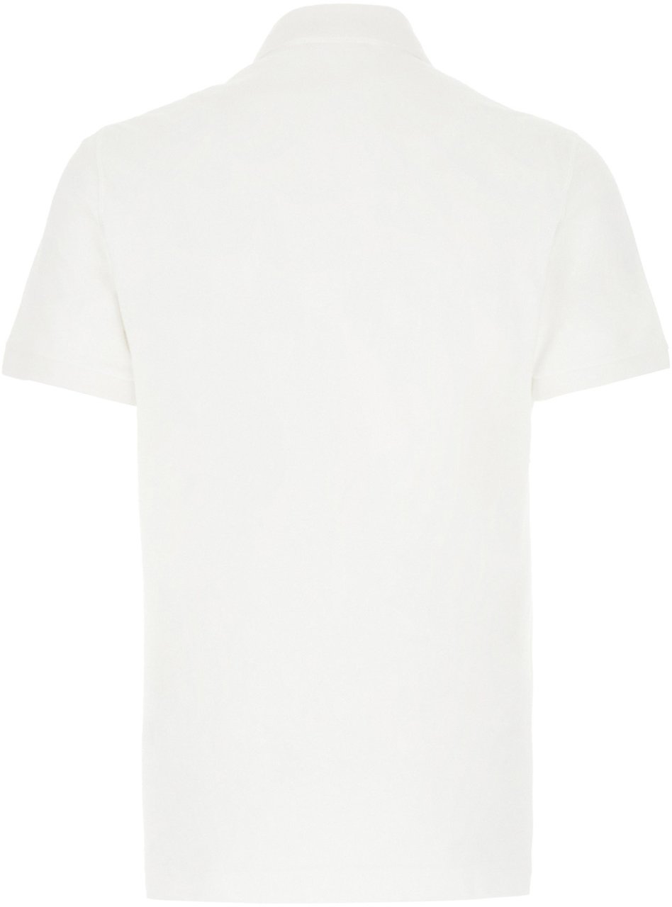 Dolce & Gabbana Dolce&gabbana White piquet polo shirt Wit