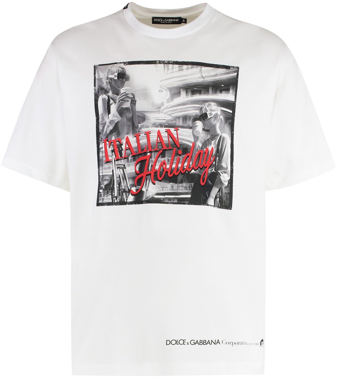 Dolce & Gabbana Cotton crew-neck T-shirt Wit