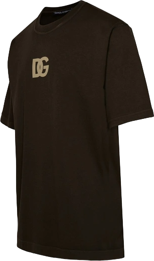 Dolce & Gabbana T-shirt DG marrone Bruin