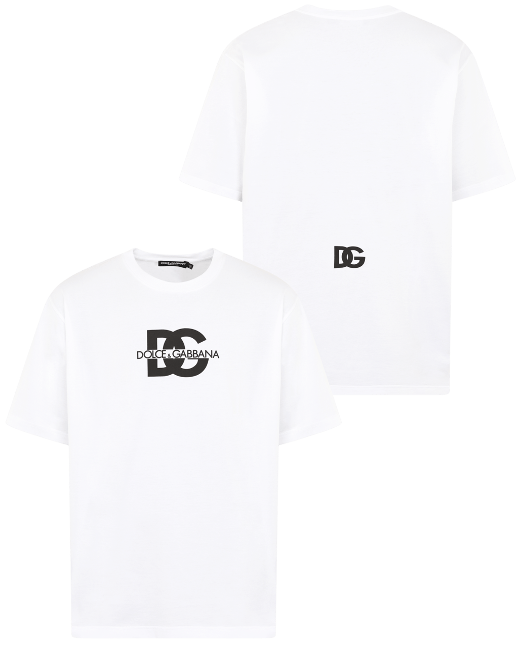 Dolce & Gabbana Heren DG logo print T-Shirt Wit Wit