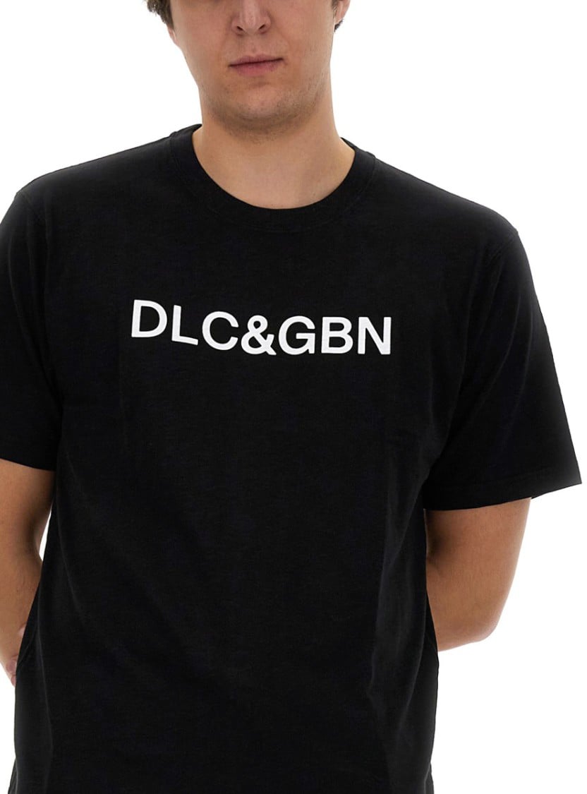 Dolce & Gabbana T-Shirt With Logo Zwart